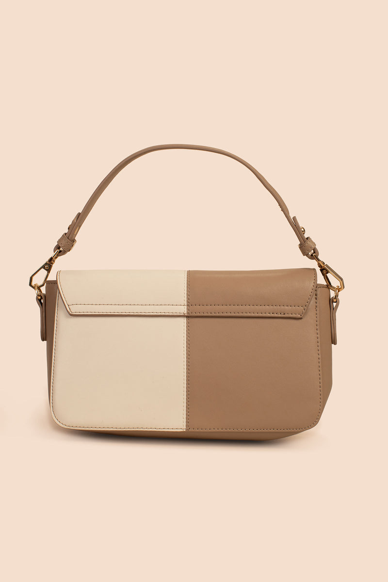 MOROCCO TWO TONE CROSSBODY in TAUPE NEUTRAL additional image 3