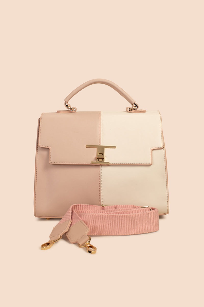 MOROCCO TOP HANDLE SATCHEL in BLUSH PINK additional image 3