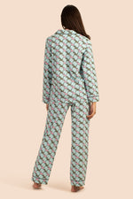 HOUNDS WOMEN'S LONG SLEEVE LONG PANT JERSEY PJ SET in MULTI additional image 1