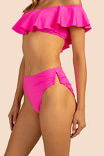 MONACO SOLID HIGH WAIST BOTTOM in PINK POP PINK additional image 13
