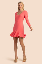 FORM 3 DRESS in CORAL additional image 4
