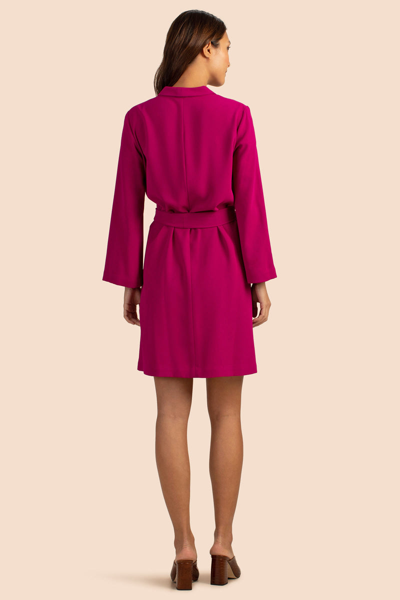 JUNGLE ROSE DRESS in BOYSENBERRY PURPLE additional image 1