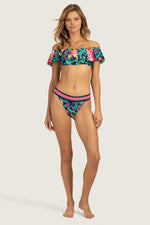 INDIA GARDEN OFF THE SHOULDER BANDEAU TOP in MULTI additional image 2