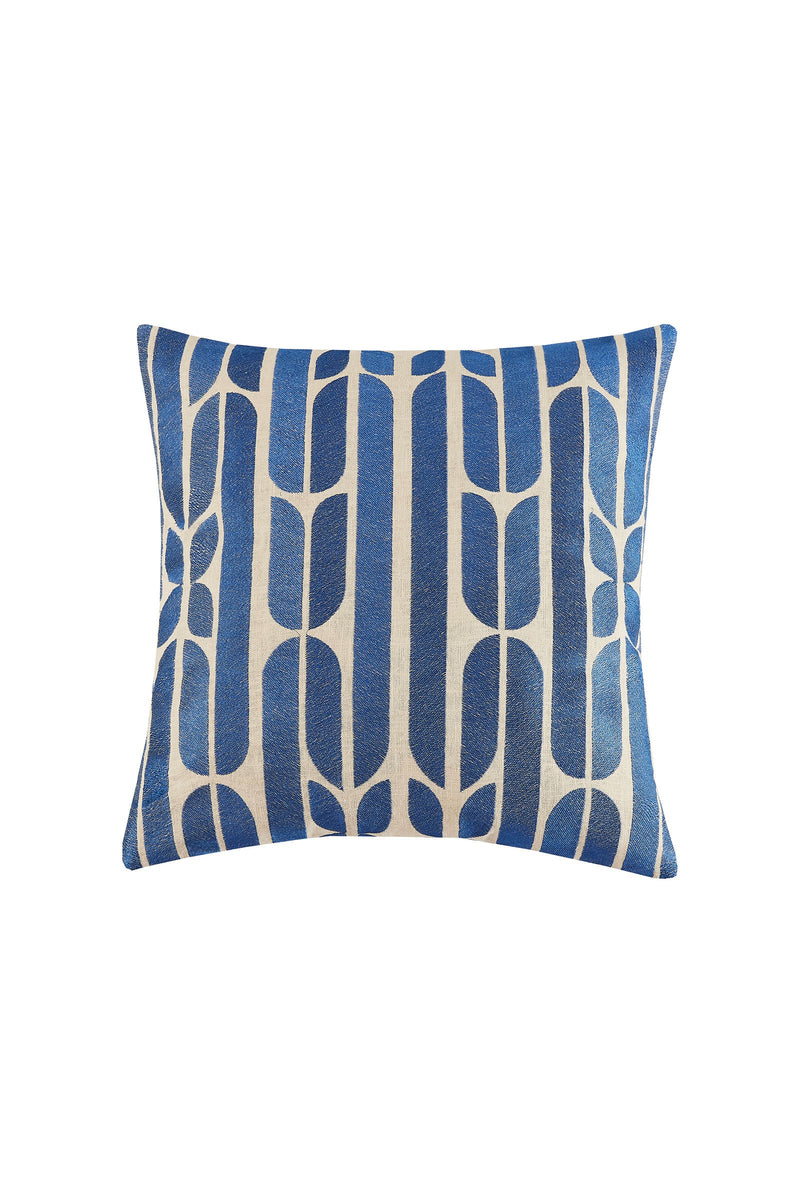 PALMDALE EMB PILLOW 20X20 in BLUE