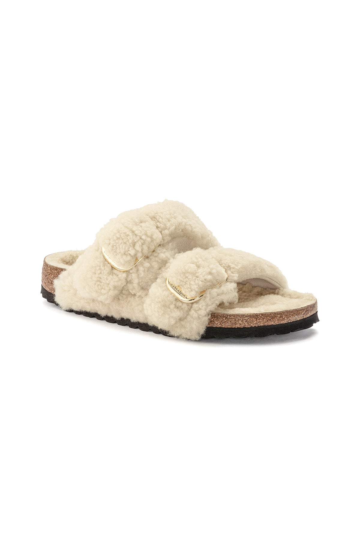 Arizona Big Buckle Teddy Eggshell Sandal