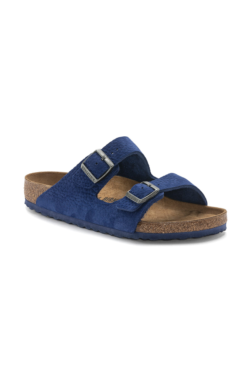 MEN'S ARIZONA ORIGINAL FOOTBED INDIGO NUBUCK LEATHER SANDAL in INDIGO