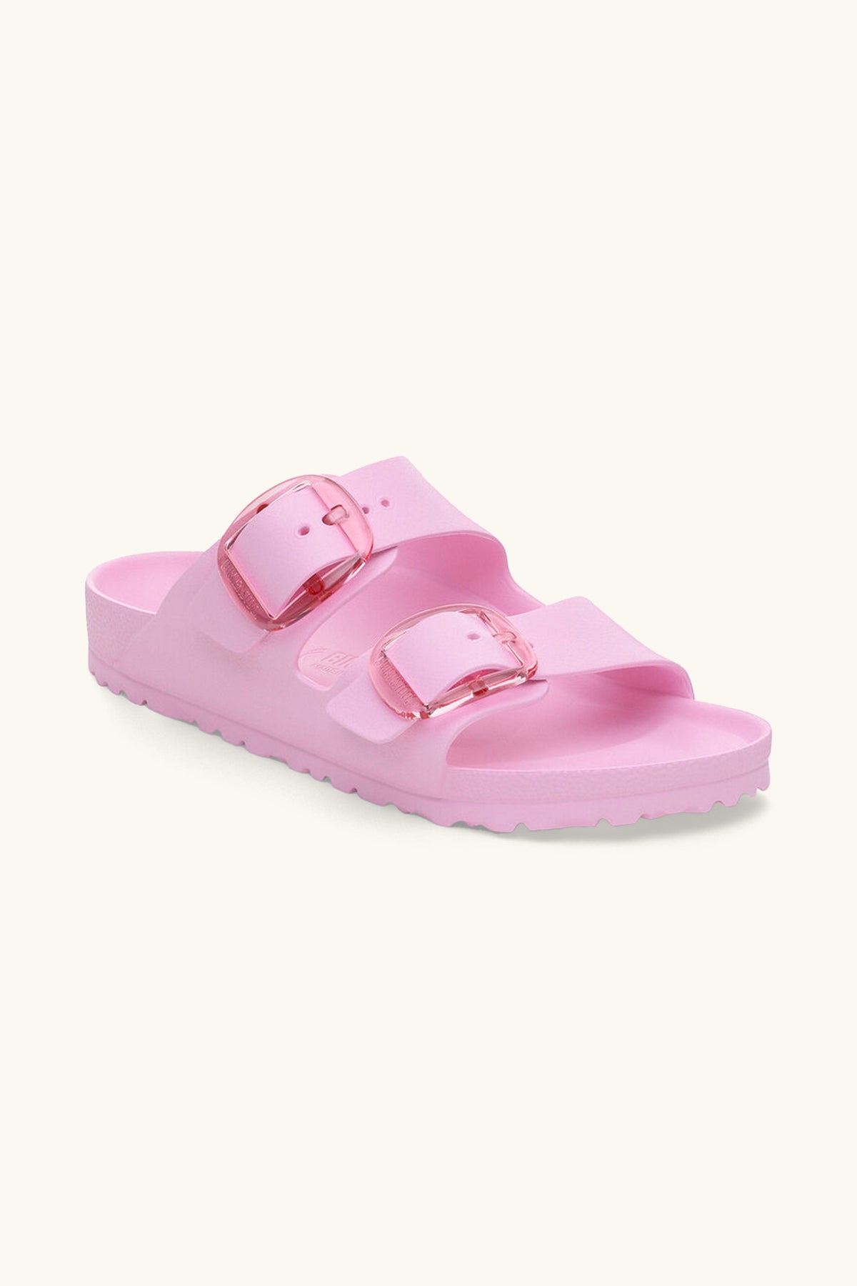 Of course! Please provide the keywords youd like me to include in the description for the Birkenstock Arizona Eva Sandal in FONDANT PINK.