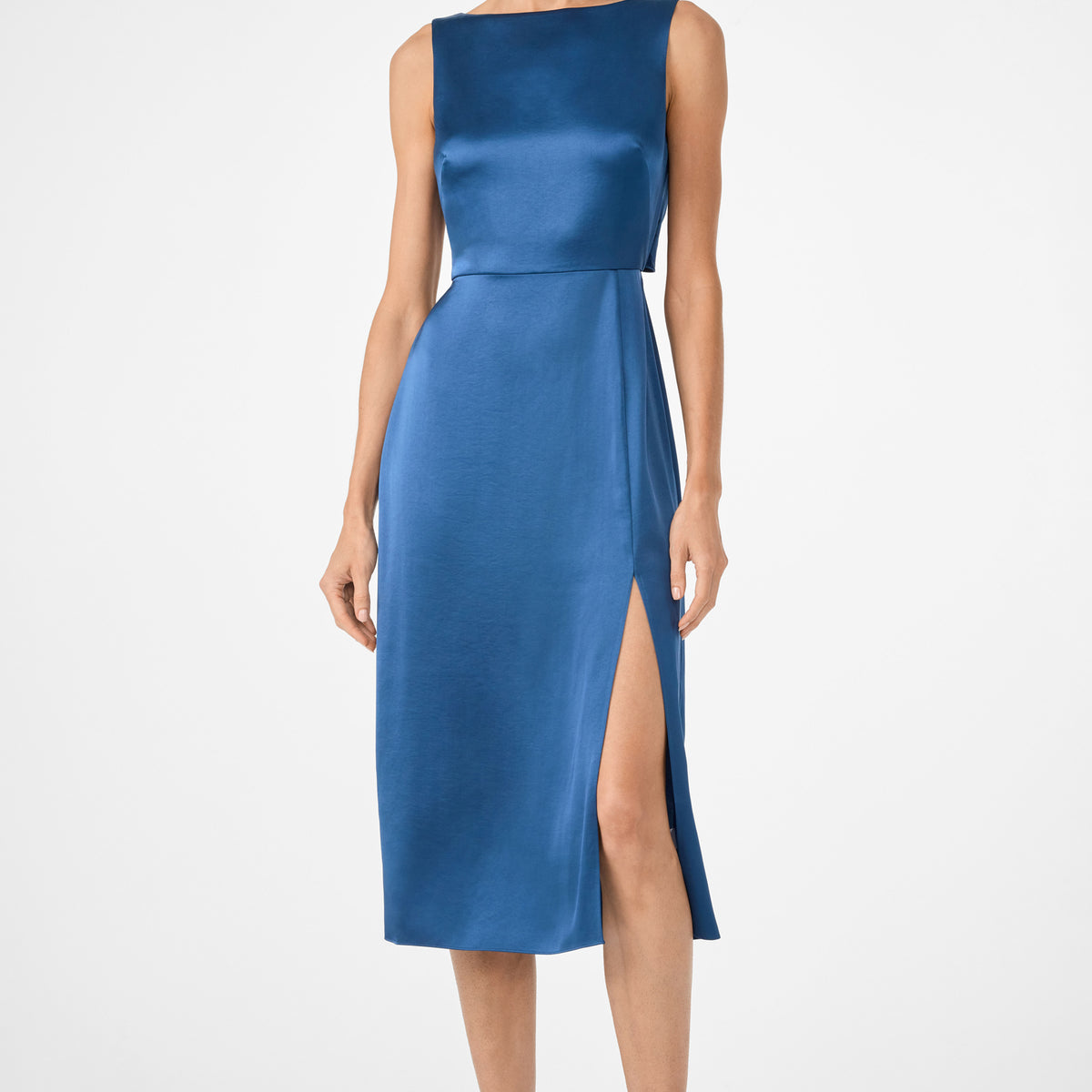 Trina Turk Women's Mochi Sleeveless Midi Dress in Blue size 14