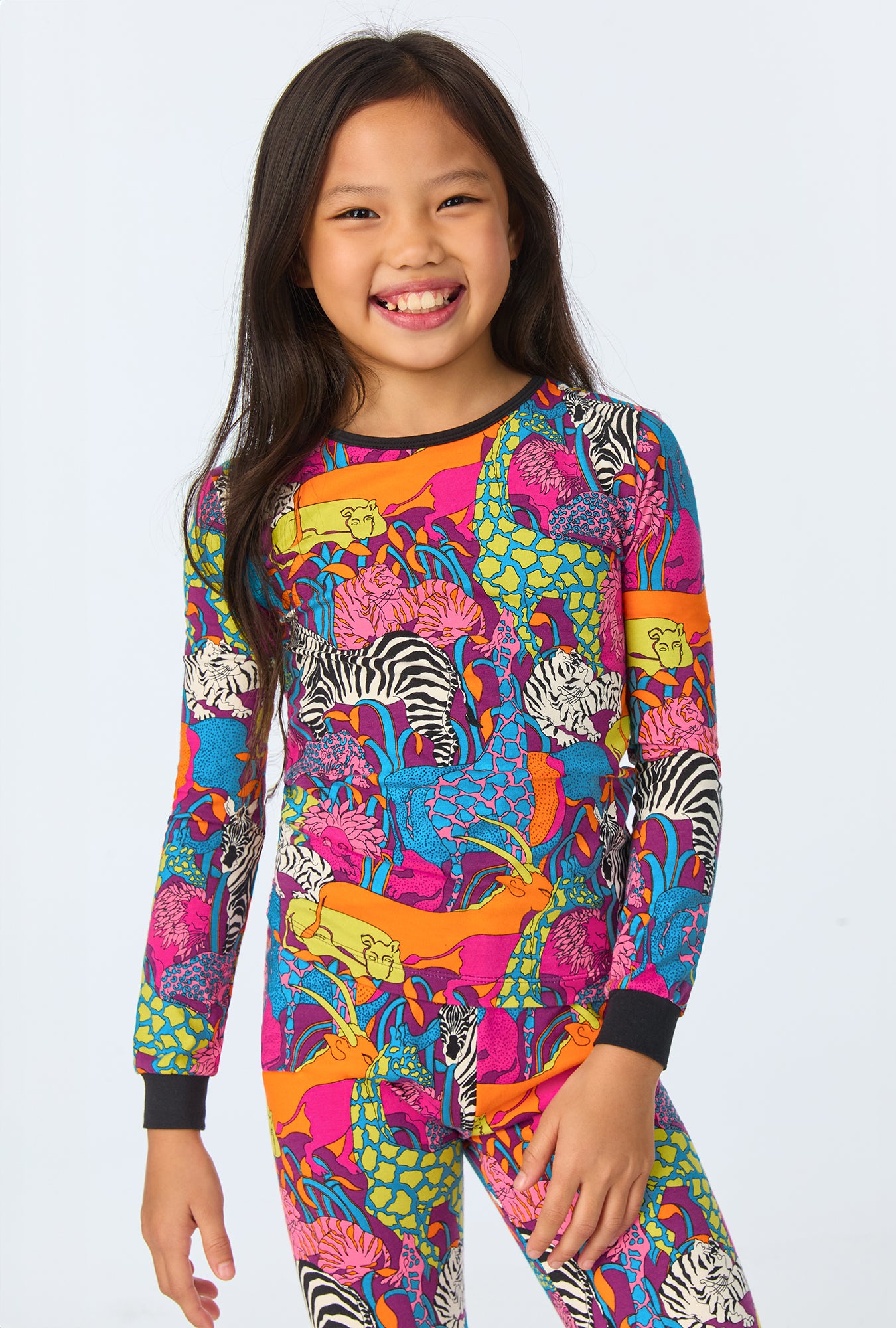 Jungle Kids Long-Sleeve Long Pant Jersey PJ Set