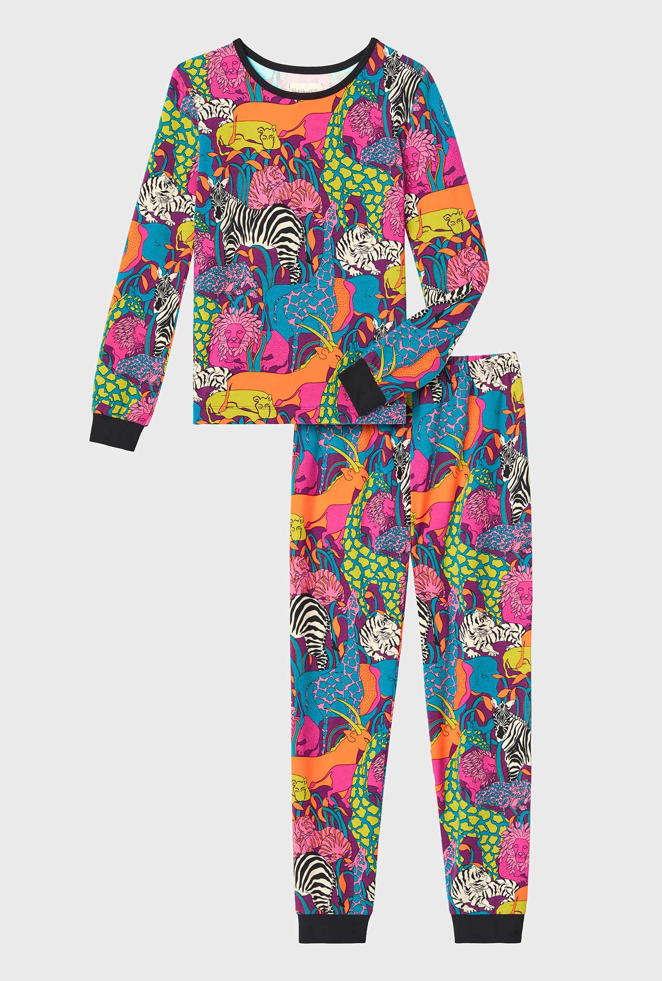 Jungle Kids Long-Sleeve Long Pant Jersey PJ Set