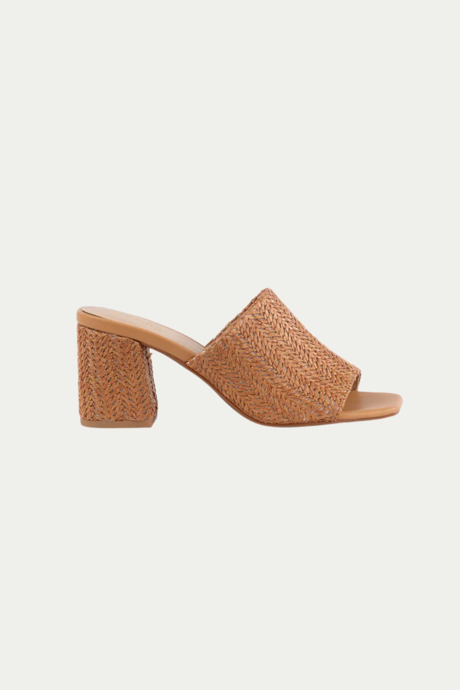Adapt Raffia Heeled Mule Sandal