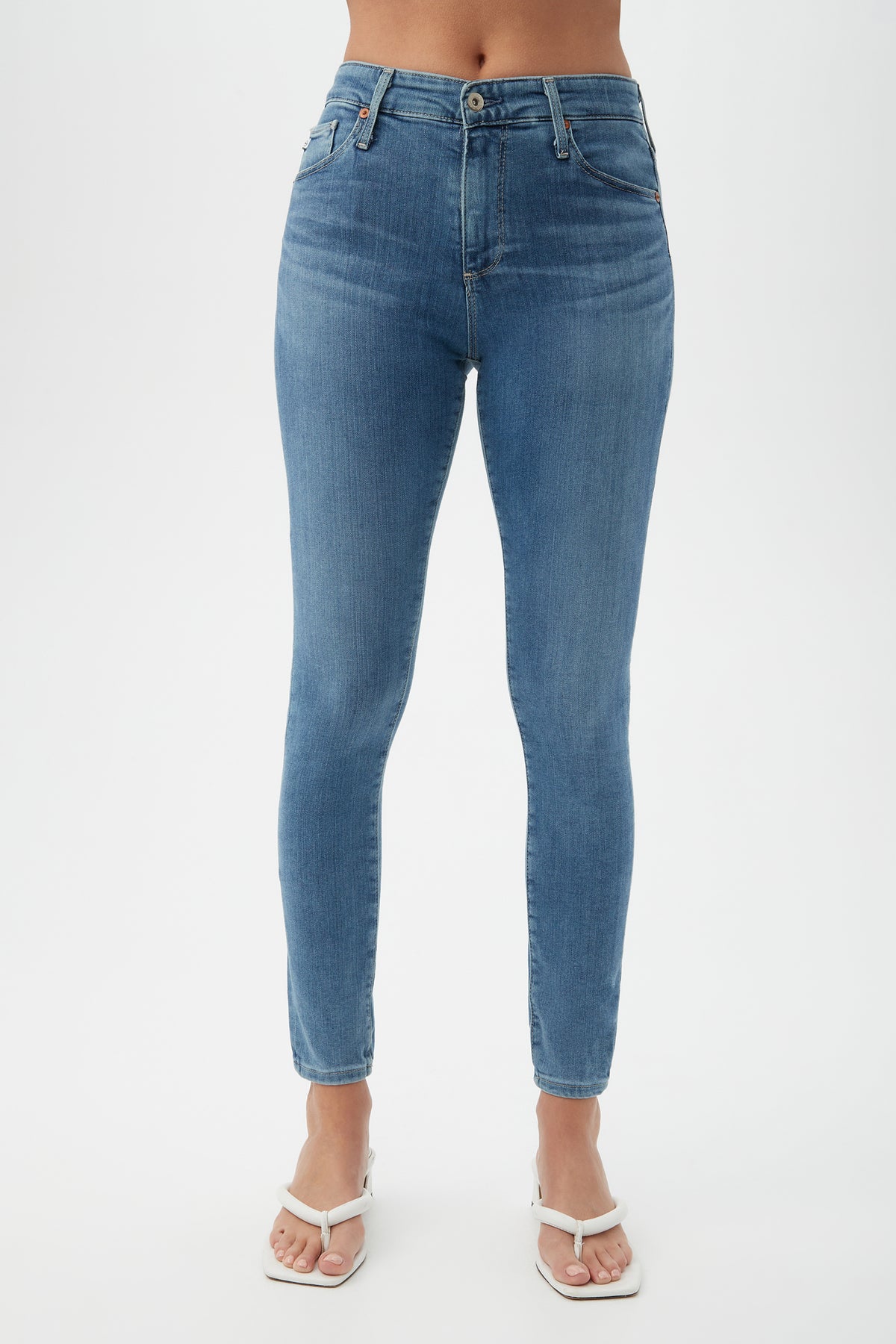Farrah Dark Blue Cropped Skinny Jean