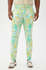 CLYDE SLIM TROUSER in CLEARWATER MULTI