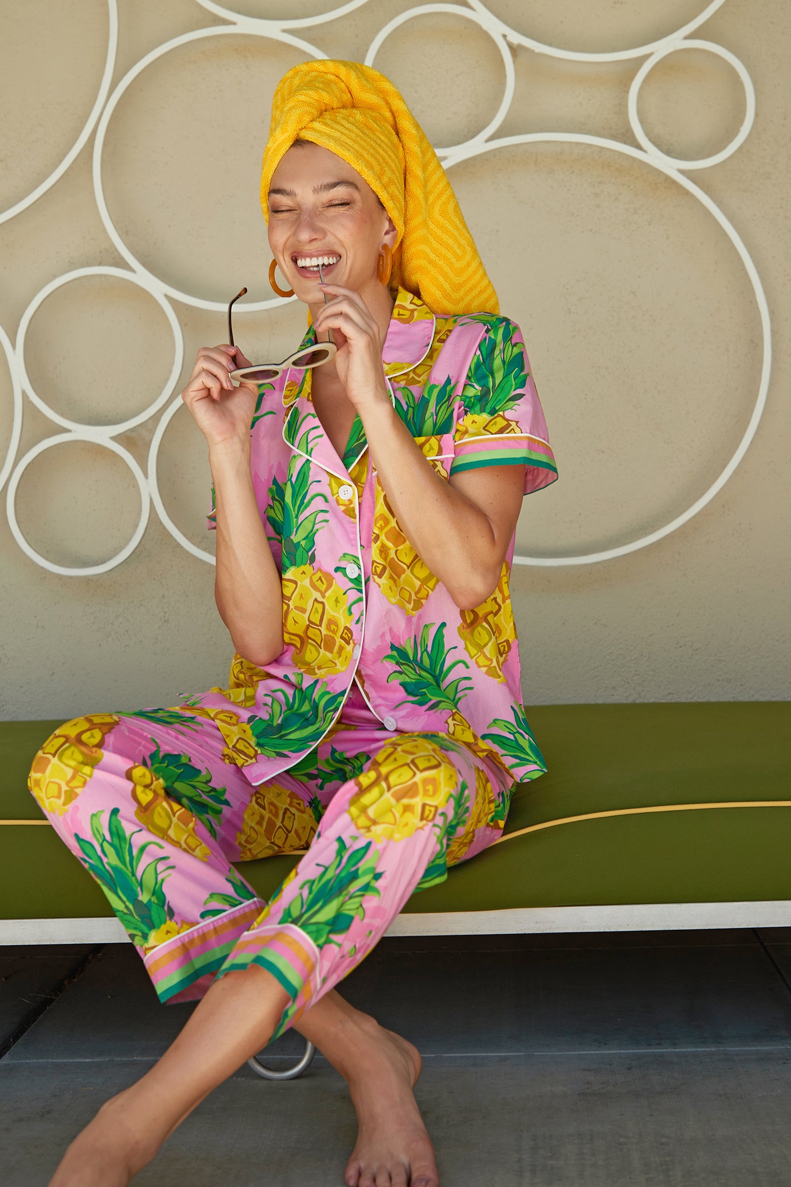 Pineapple sales print pyjamas