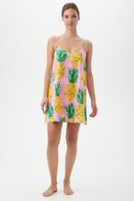 PINEAPPLE SHORT CHEMISE NIGHTGOWN in MULTI additional image 1