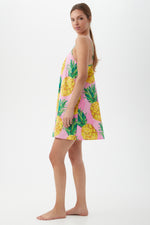 PINEAPPLE SHORT CHEMISE NIGHTGOWN in MULTI additional image 3