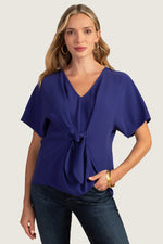 NAHLA TOP in MAJORELLE BLUE