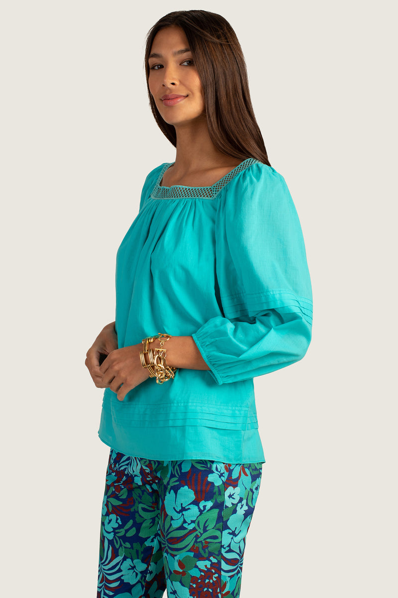 EL ARSA TOP in OASIS BLUE additional image 3