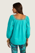 EL ARSA TOP in OASIS BLUE additional image 1