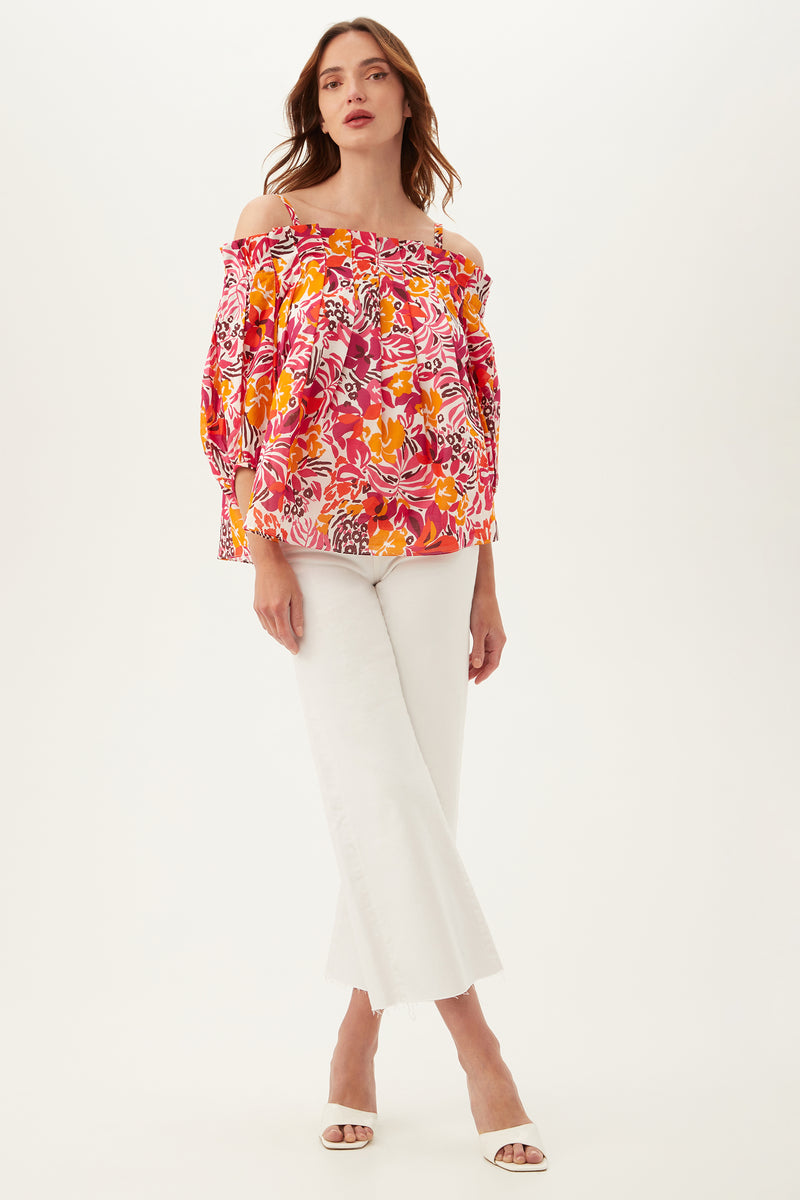 SALMA BLOUSE in ROCKROSE MULTI additional image 3