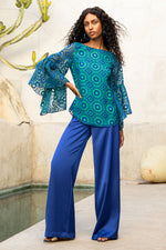 INES PANT in MAJORELLE BLUE