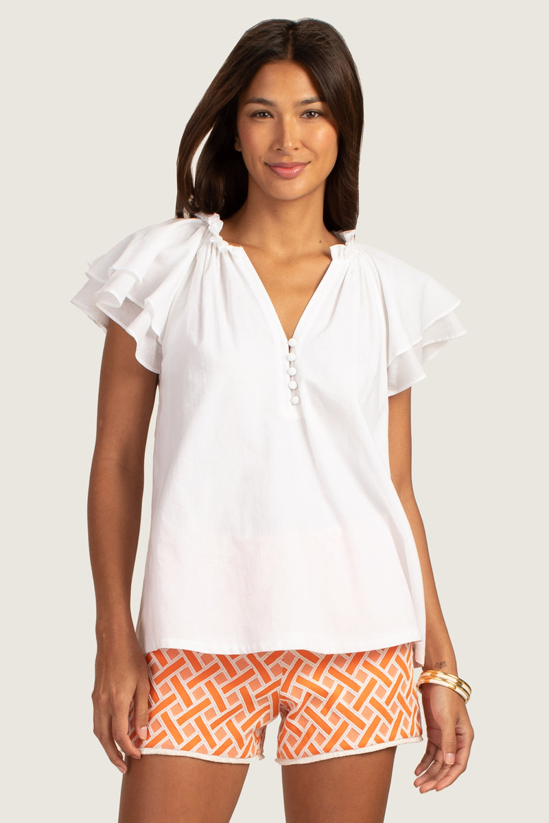 ZANDY TOP in WHITE additional image 1