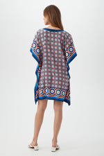 MOROCCAN MOSAIC THEODORA CAFTAN DRESS in MULTI additional image 1