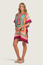 SOUK STRIPE THEODORA CAFTAN DRESS in MULTI additional image 3