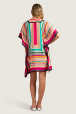 SOUK STRIPE THEODORA CAFTAN DRESS in MULTI additional image 1