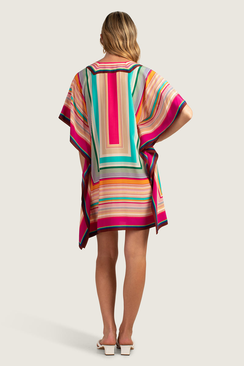 SOUK STRIPE THEODORA CAFTAN DRESS in MULTI additional image 1