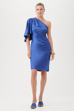 JAMILA DRESS in MAJORELLE BLUE