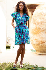 ZANDY DRESS in MAJORELLE BLUE