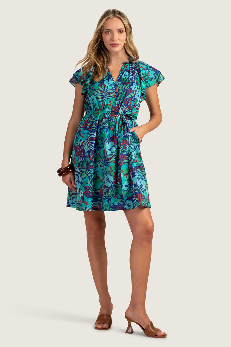 ZANDY DRESS in MAJORELLE BLUE additional image 1