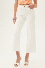 AG SAIGE WIDE LEG CROP JEAN in WHITE additional image 4