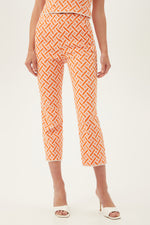 FRINGE FLAIRE PANT in ORANGE GROVE