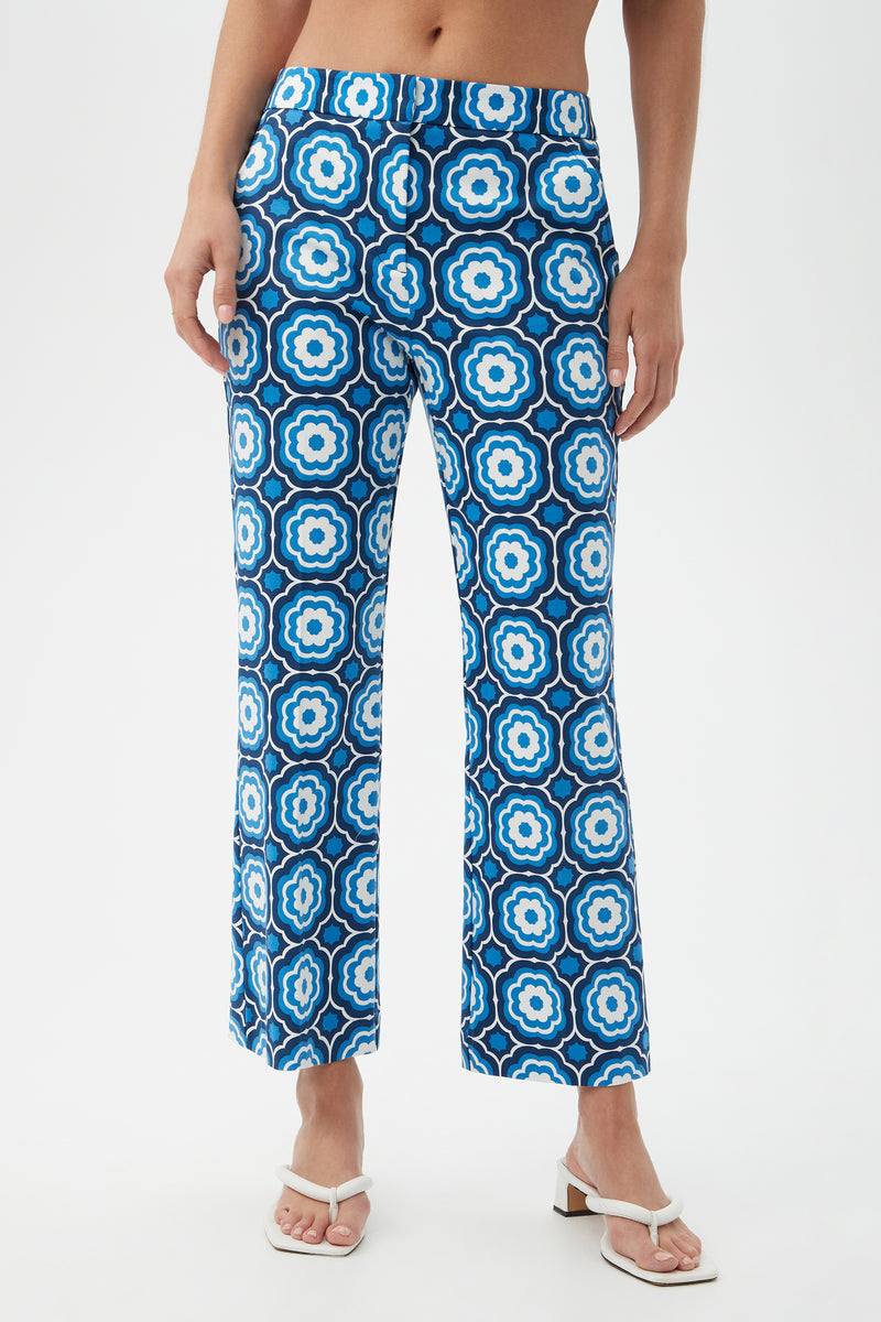 LULU PANT in INDIGO MULTI additional image 1