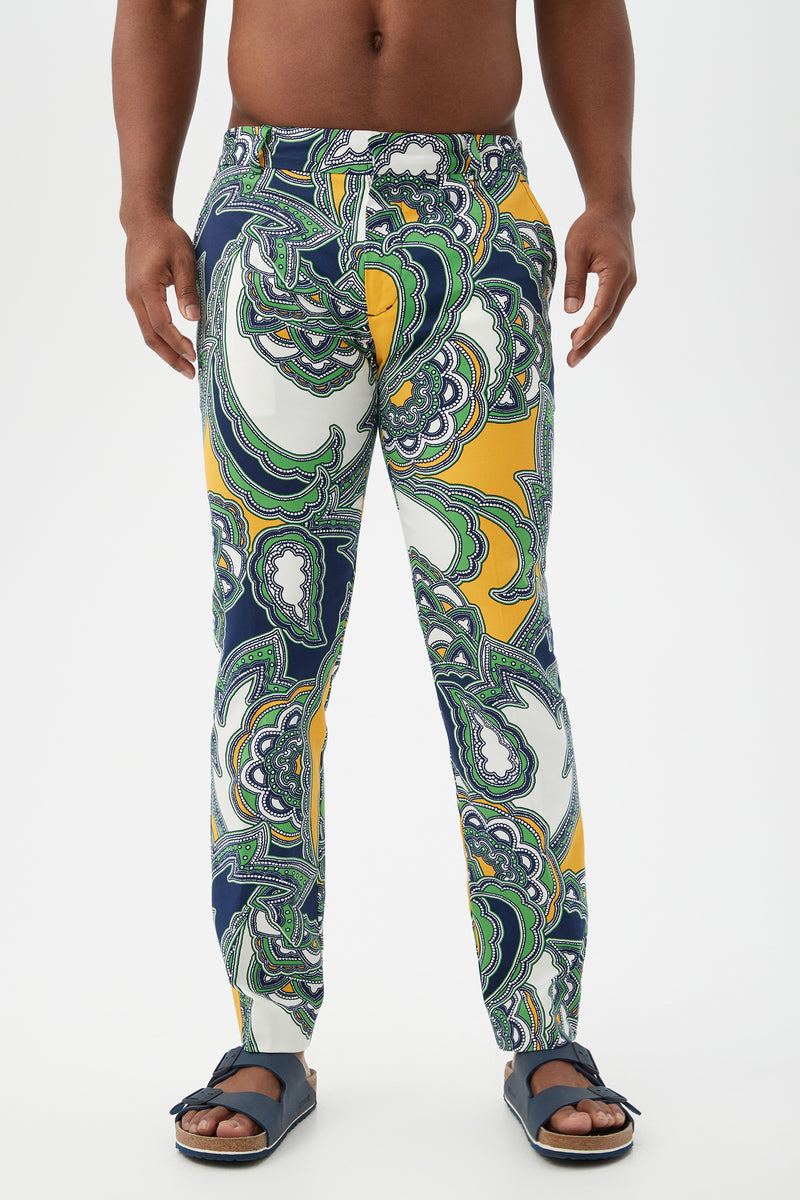 CLYDE SLIM TROUSER in MULTI