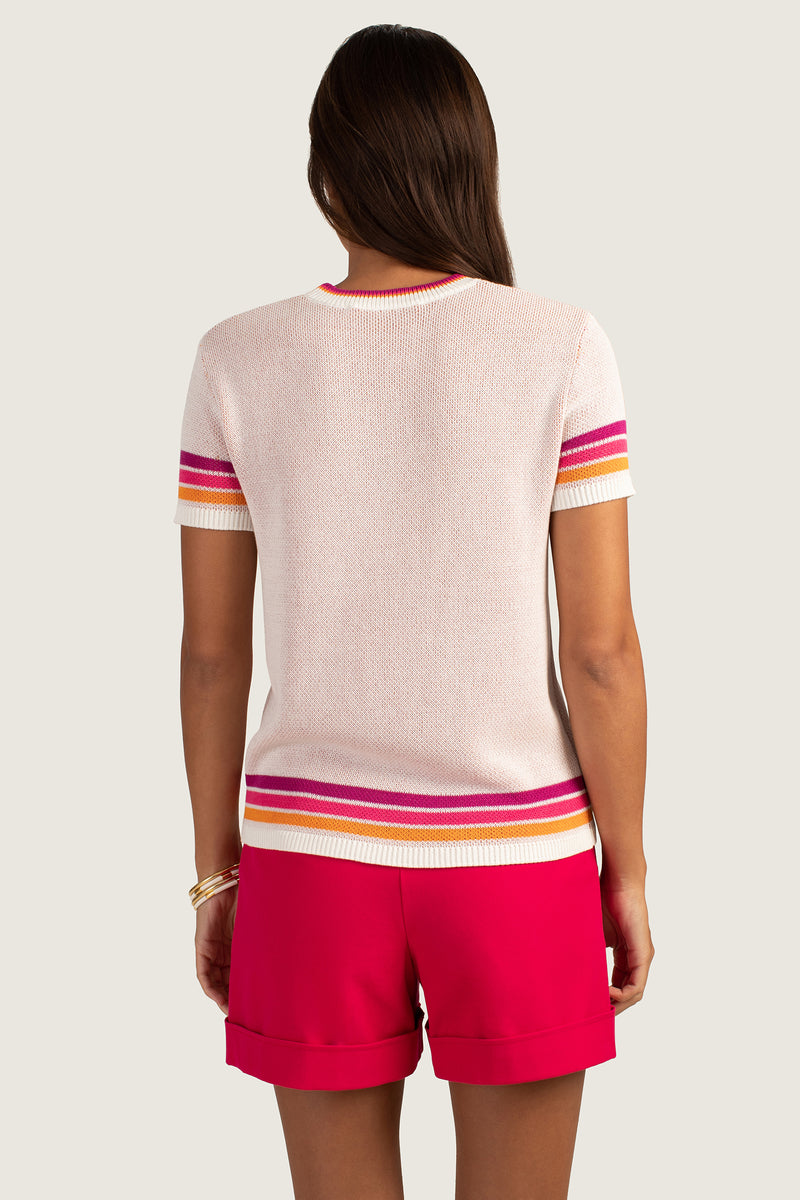 MIRAGE CREWNECK in WHITEWASH MULTI additional image 2