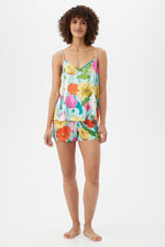 SUNNY BLOSSOM BOXER TANK PJ SET in MULTI