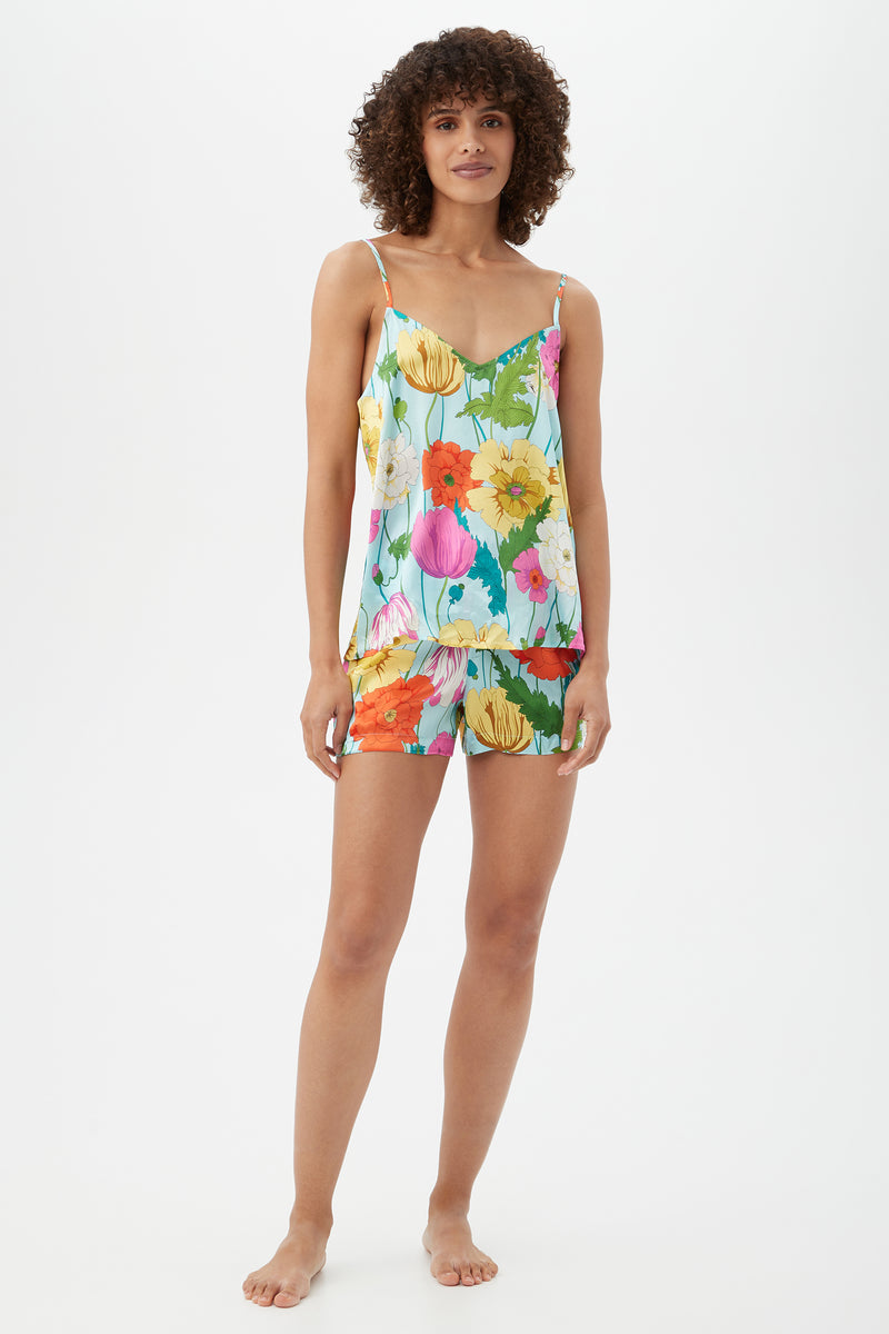 SUNNY BLOSSOM BOXER TANK PJ SET in MULTI additional image 2