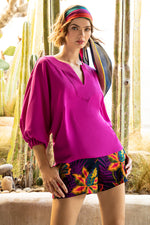 NOOR TOP in VERBENA