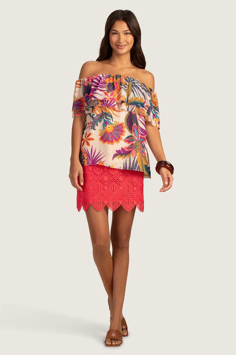RICO SKIRT in MOROCCAN SUNSET additional image 3