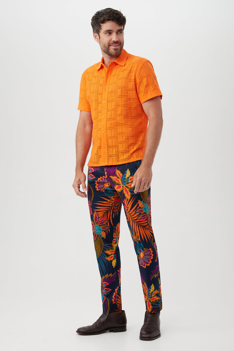 BRANSON SHIRT in MESKOUTA ORANGE additional image 3