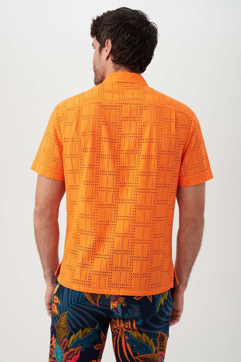 BRANSON SHIRT in MESKOUTA ORANGE additional image 2