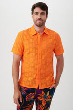 BRANSON SHIRT in MESKOUTA ORANGE additional image 1