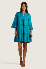 MOVIE COLONY 3 DRESS in BAHIA BLUE