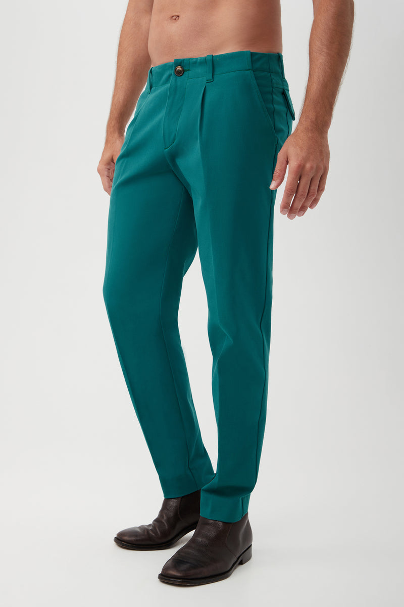 DURHAM TROUSER in POOL TEAL additional image 4