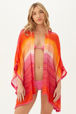 SOLSTICE FRINGE TUNIC SWIM COVER-UP in MULTI