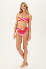 SOLSTICE TWIST BANDEAU SWIM TOP in MULTI additional image 2
