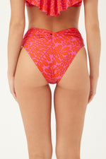 TRELLIS HIGH WAIST SWIM BOTTOM in MULTI additional image 1